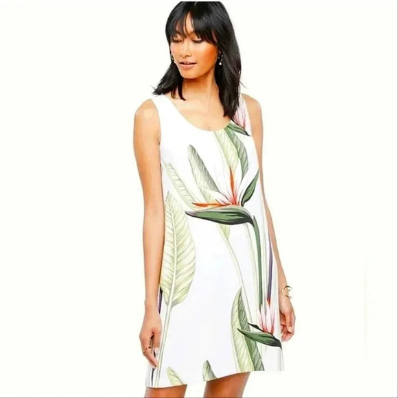 Ann Taylor Dresses & Skirts - Ann Taylor Tropical Bird of Paradise Floral sleeveless Dress